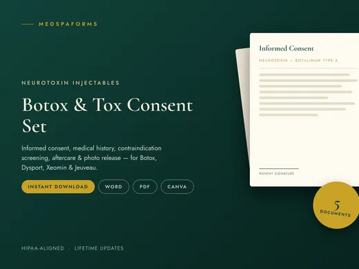 Botox & Tox Consent Set