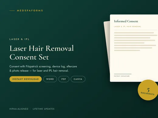 Laser & IPL Consent Set