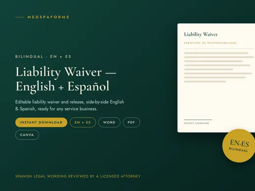 Liability Waiver — English + Español